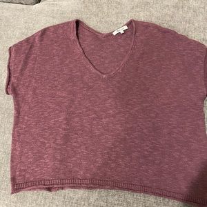 Madewell Ellendale Short-Sleeved Cotton Linen Sweater Tee